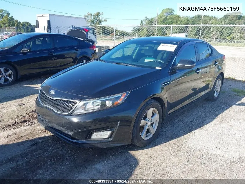 2015 Kia Optima Lx VIN: KNAGM4A75F5660159 Lot: 40393991