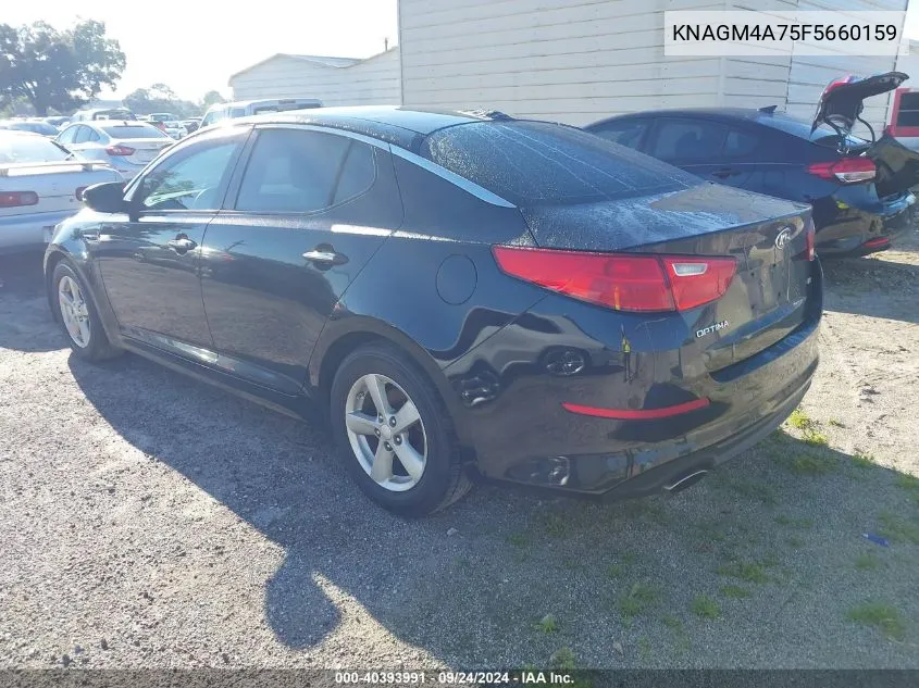 2015 Kia Optima Lx VIN: KNAGM4A75F5660159 Lot: 40393991