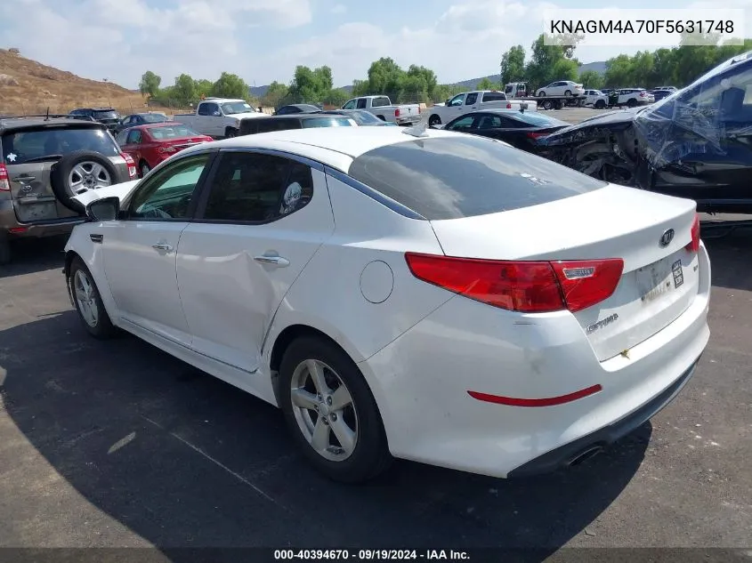 KNAGM4A70F5631748 2015 Kia Optima Lx