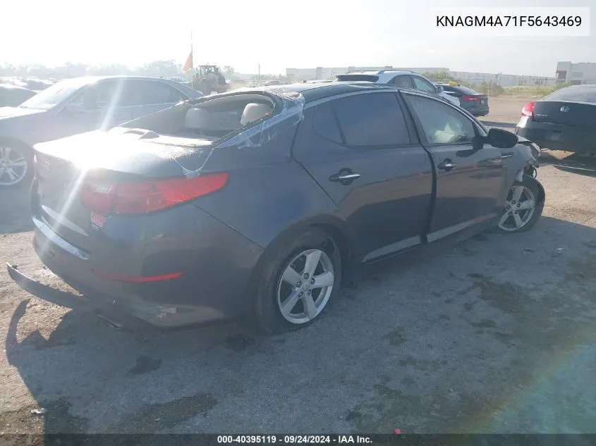 2015 Kia Optima Lx VIN: KNAGM4A71F5643469 Lot: 40395119