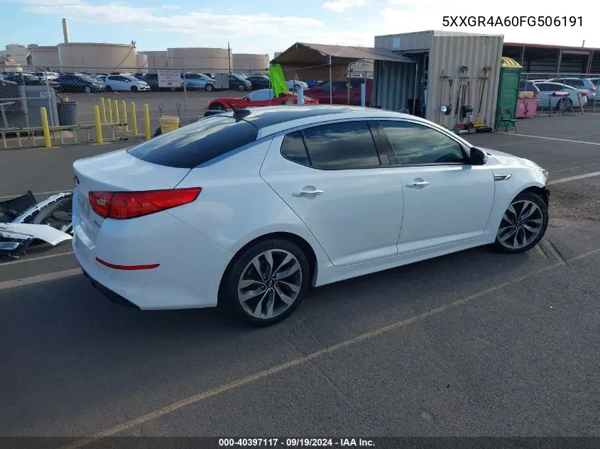 5XXGR4A60FG506191 2015 Kia Optima Sx Turbo