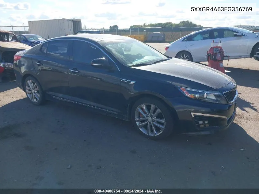 2015 Kia Optima Sxl Turbo VIN: 5XXGR4A63FG356769 Lot: 40400754