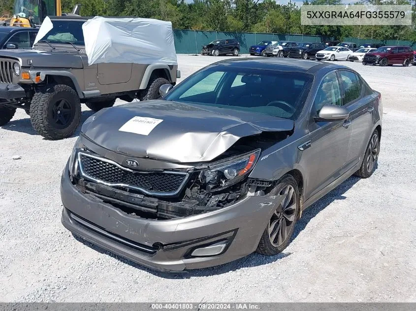 2015 Kia Optima Sx Turbo VIN: 5XXGR4A64FG355579 Lot: 40401803