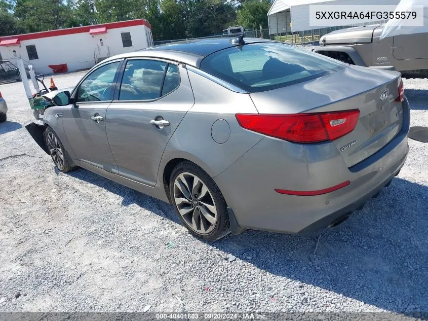 2015 Kia Optima Sx Turbo VIN: 5XXGR4A64FG355579 Lot: 40401803