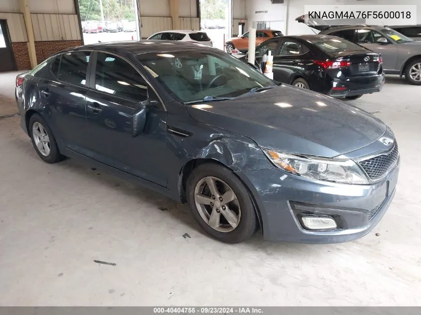 KNAGM4A76F5600018 2015 Kia Optima Lx