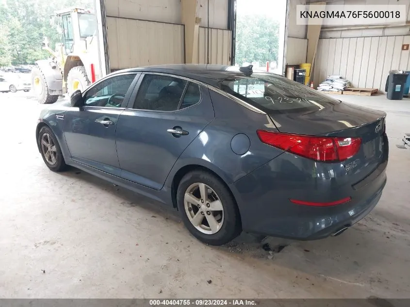 KNAGM4A76F5600018 2015 Kia Optima Lx