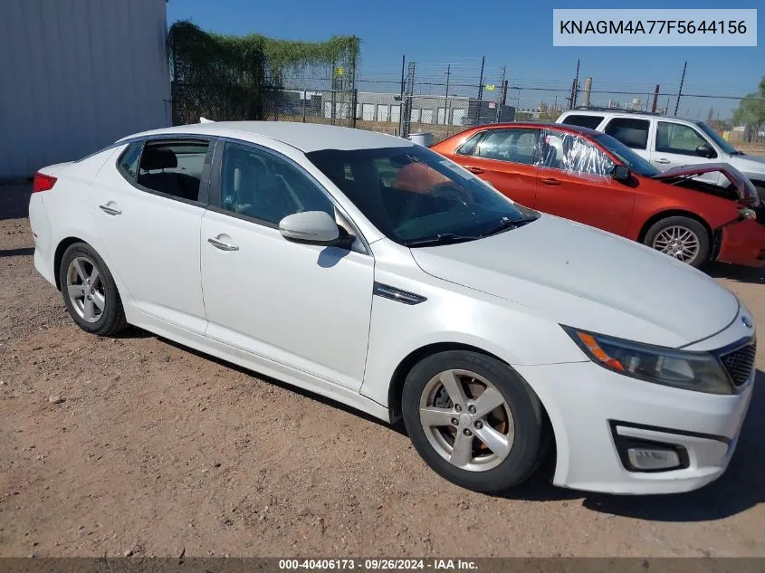 2015 Kia Optima Lx VIN: KNAGM4A77F5644156 Lot: 40406173