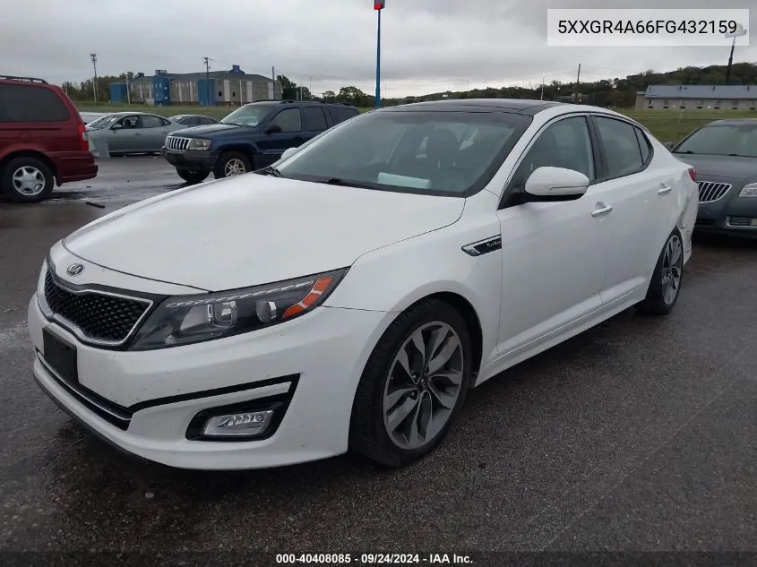 2015 Kia Optima Sx Turbo VIN: 5XXGR4A66FG432159 Lot: 40408085