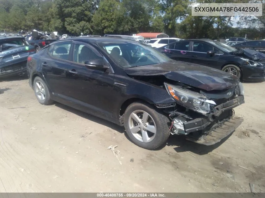 5XXGM4A78FG442506 2015 Kia Optima Lx