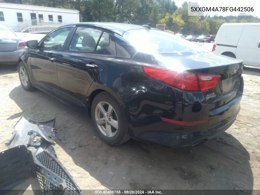 5XXGM4A78FG442506 2015 Kia Optima Lx