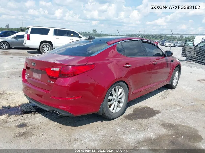 2015 Kia Optima Ex VIN: 5XXGN4A7XFG383102 Lot: 40409413