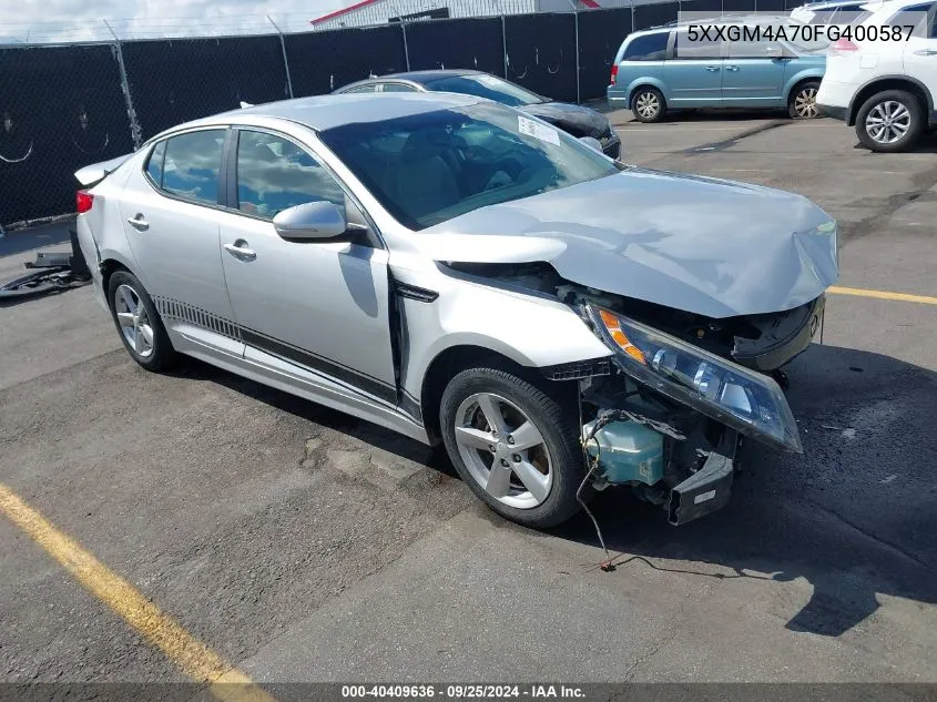 5XXGM4A70FG400587 2015 Kia Optima Lx