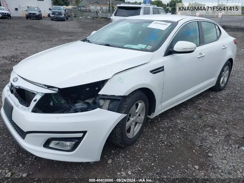 KNAGM4A71F5641415 2015 Kia Optima Lx