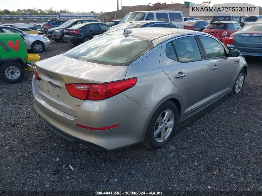 KNAGM4A72F5536107 2015 Kia Optima Lx