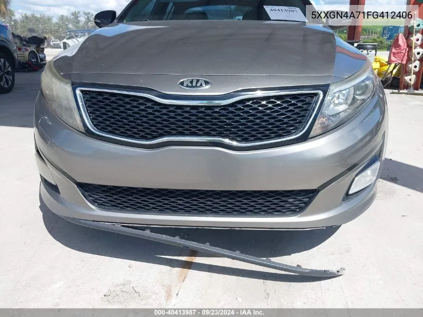 2015 Kia Optima Ex VIN: 5XXGN4A71FG412406 Lot: 40413987