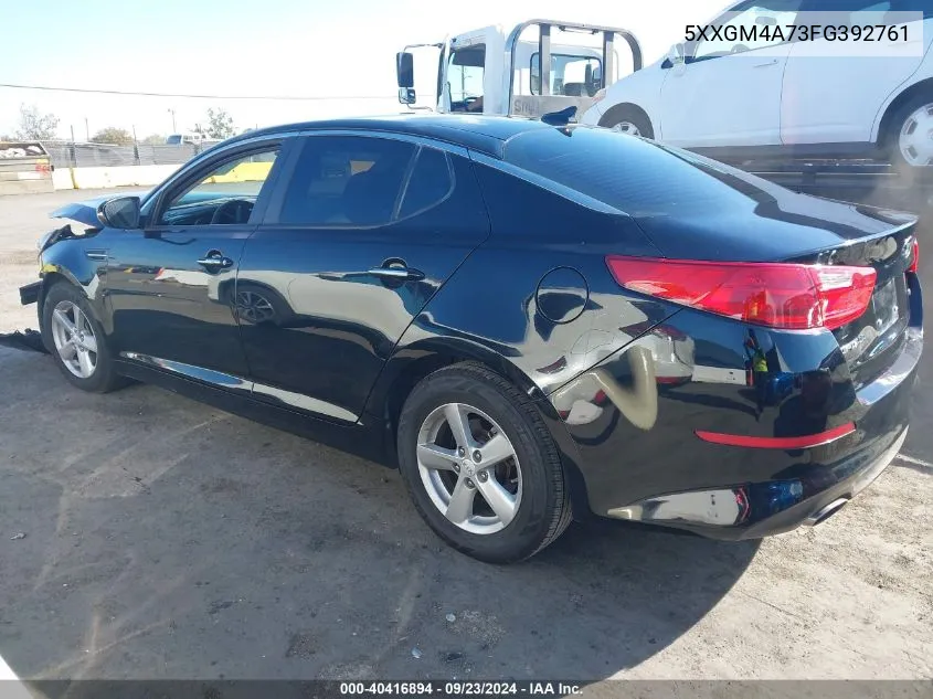 2015 Kia Optima Lx VIN: 5XXGM4A73FG392761 Lot: 40416894