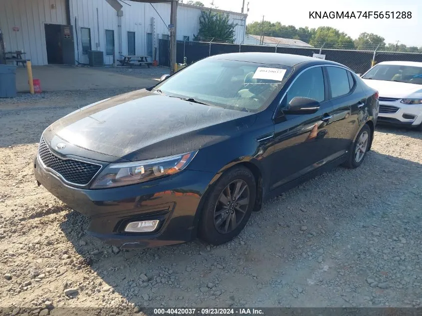 KNAGM4A74F5651288 2015 Kia Optima Lx