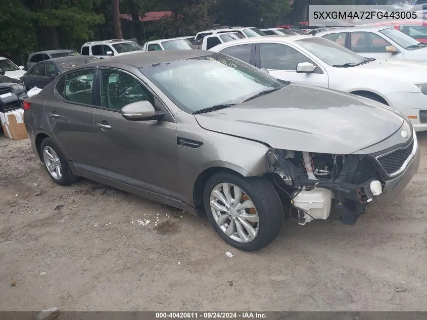 5XXGM4A72FG443005 2015 Kia Optima Lx