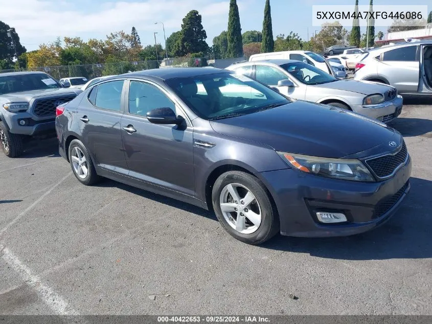 5XXGM4A7XFG446086 2015 Kia Optima Lx