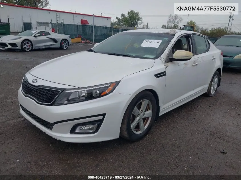 2015 Kia Optima Lx VIN: KNAGM4A77F5530772 Lot: 40423719