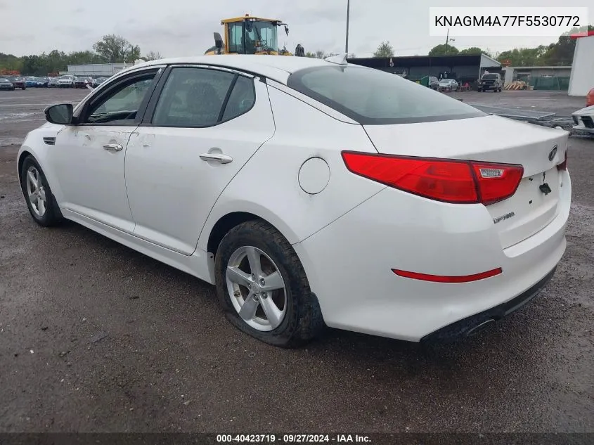 KNAGM4A77F5530772 2015 Kia Optima Lx