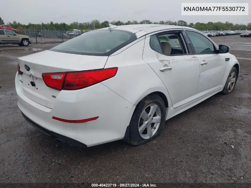 KNAGM4A77F5530772 2015 Kia Optima Lx