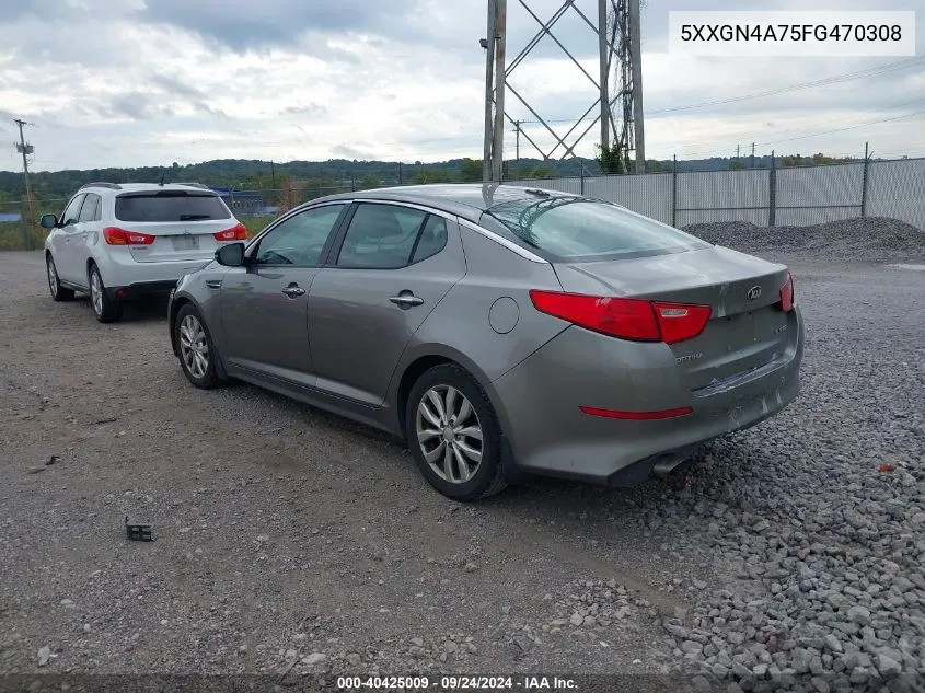 2015 Kia Optima Ex VIN: 5XXGN4A75FG470308 Lot: 40425009