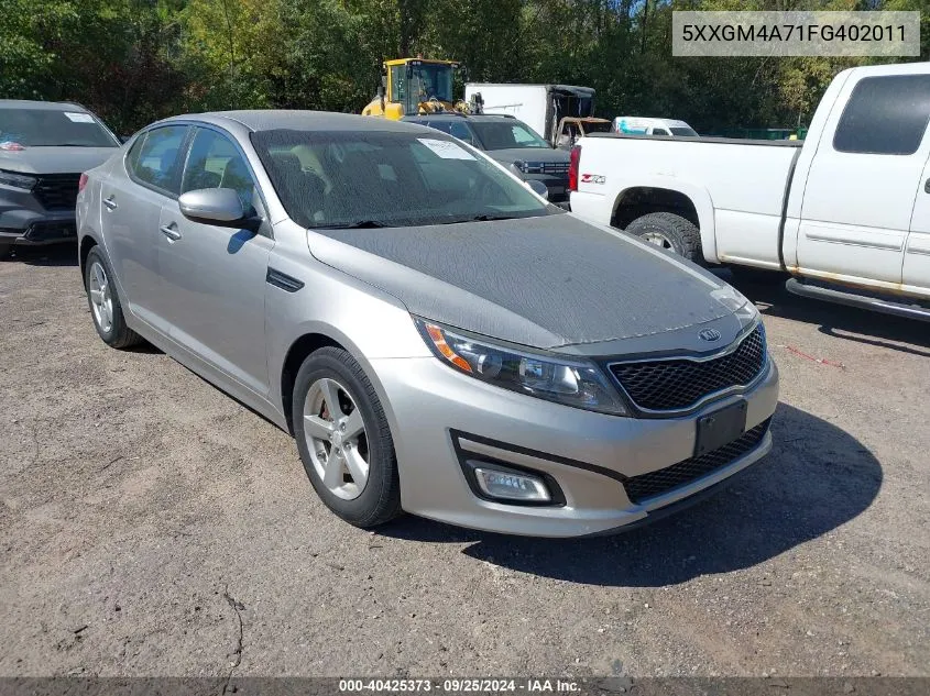 5XXGM4A71FG402011 2015 Kia Optima Lx