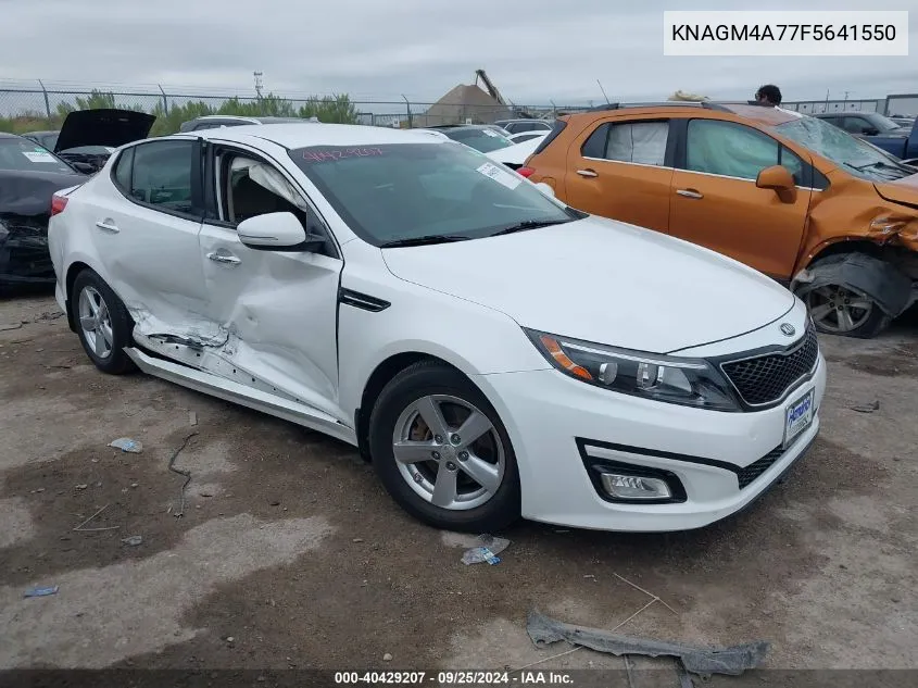 KNAGM4A77F5641550 2015 Kia Optima Lx