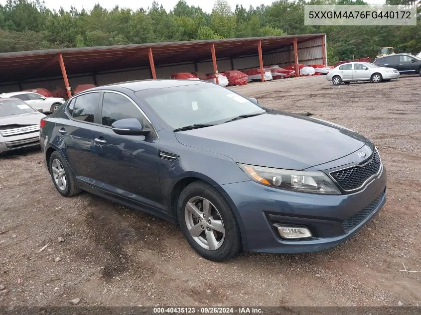 2015 Kia Optima Lx VIN: 5XXGM4A76FG440172 Lot: 40435123