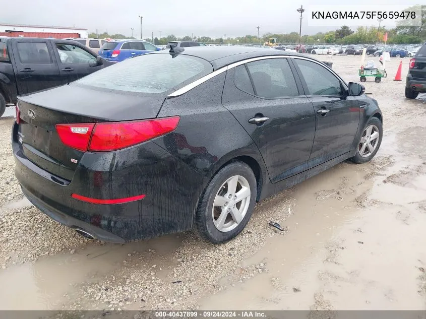 2015 Kia Optima Lx VIN: KNAGM4A75F5659478 Lot: 40437899