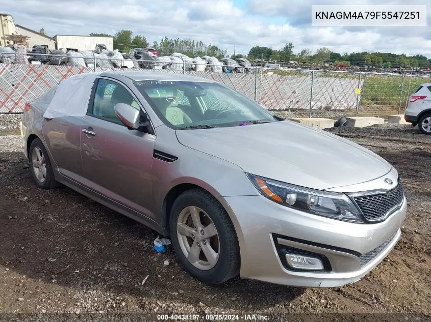 KNAGM4A79F5547251 2015 Kia Optima Lx