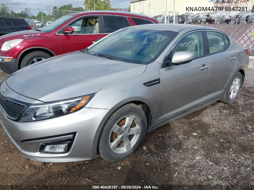 2015 Kia Optima Lx VIN: KNAGM4A79F5547251 Lot: 40438197