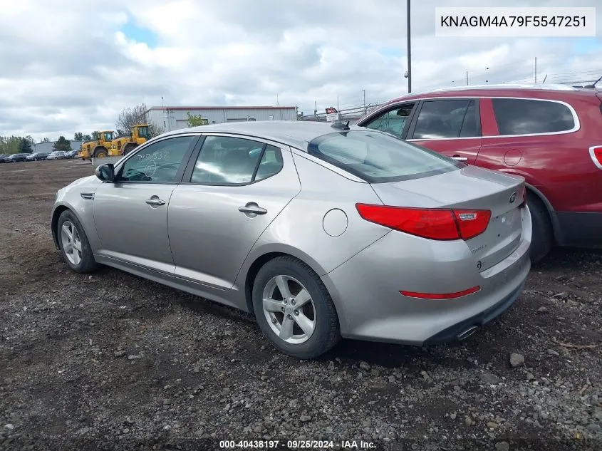 2015 Kia Optima Lx VIN: KNAGM4A79F5547251 Lot: 40438197