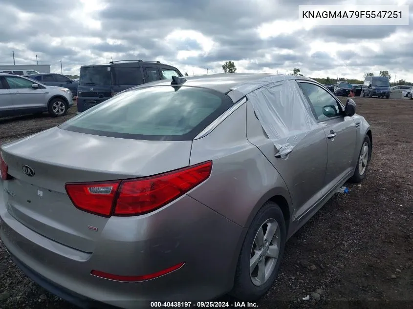 KNAGM4A79F5547251 2015 Kia Optima Lx