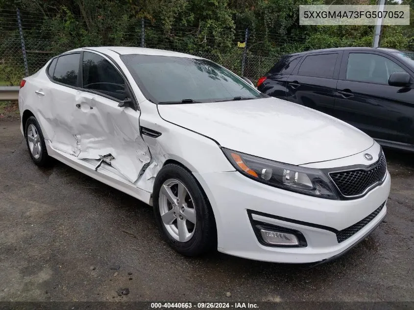 2015 Kia Optima Lx VIN: 5XXGM4A73FG507052 Lot: 40440663