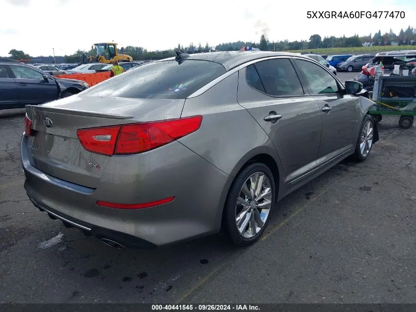 2015 Kia Optima Sx VIN: 5XXGR4A60FG477470 Lot: 40441545