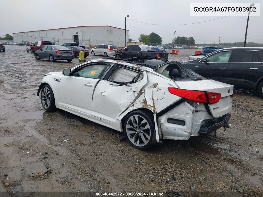 5XXGR4A67FG503952 2015 Kia Optima Sx