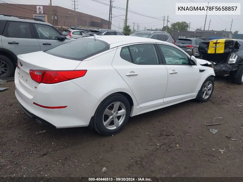 2015 Kia Optima Lx VIN: KNAGM4A78F5658857 Lot: 40446513