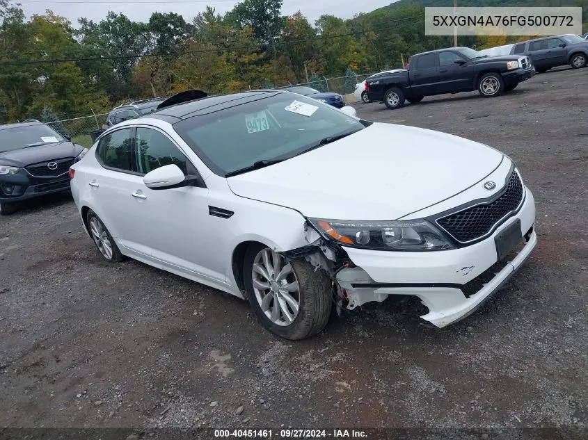 5XXGN4A76FG500772 2015 Kia Optima Ex