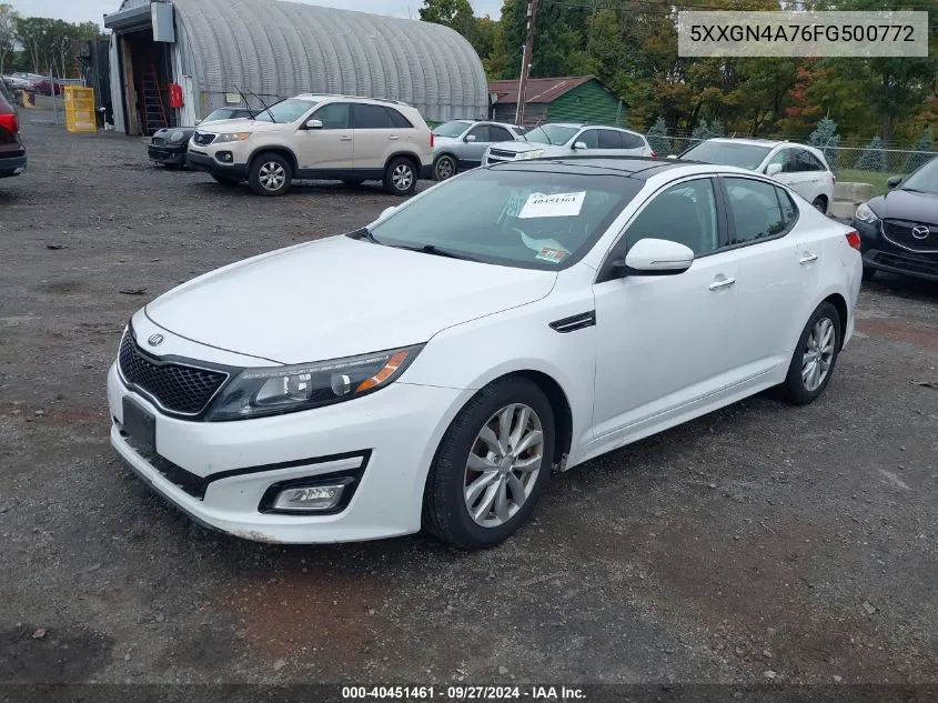 5XXGN4A76FG500772 2015 Kia Optima Ex