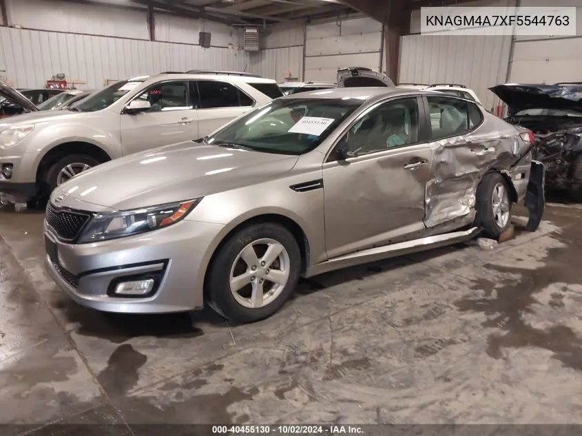 KNAGM4A7XF5544763 2015 Kia Optima Lx