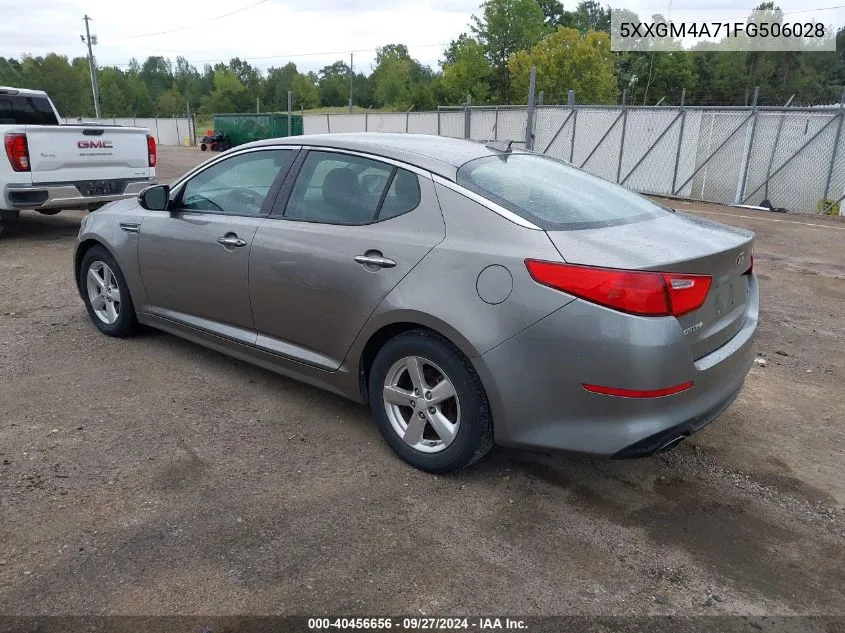 5XXGM4A71FG506028 2015 Kia Optima Lx