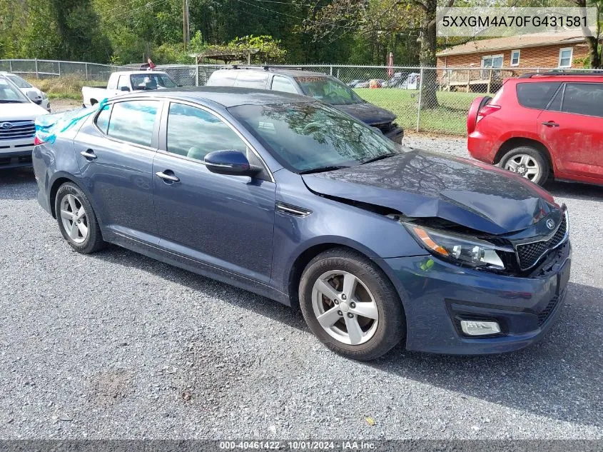 5XXGM4A70FG431581 2015 Kia Optima Lx