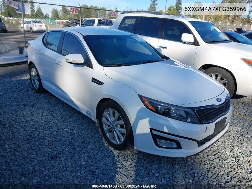 2015 Kia Optima Lx VIN: 5XXGM4A7XFG359966 Lot: 40461469