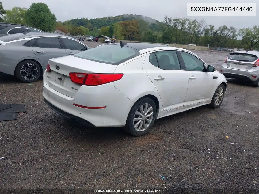 2015 Kia Optima Ex VIN: 5XXGN4A77FG444440 Lot: 40466408