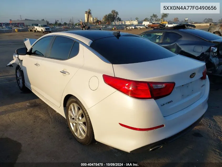 2015 Kia Optima Ex VIN: 5XXGN4A77FG490656 Lot: 40475475