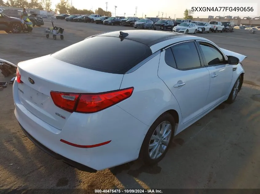 2015 Kia Optima Ex VIN: 5XXGN4A77FG490656 Lot: 40475475