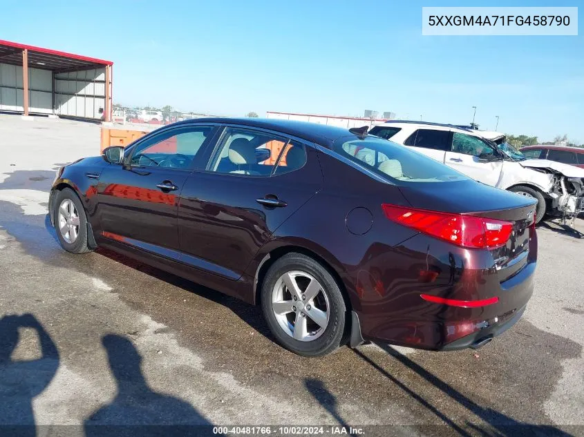 5XXGM4A71FG458790 2015 Kia Optima Lx