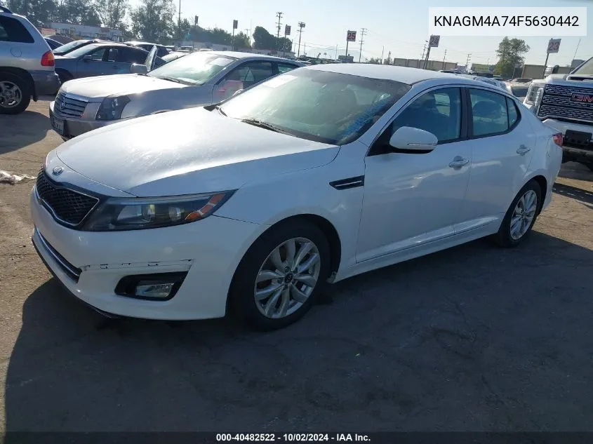 2015 Kia Optima Lx VIN: KNAGM4A74F5630442 Lot: 40482522